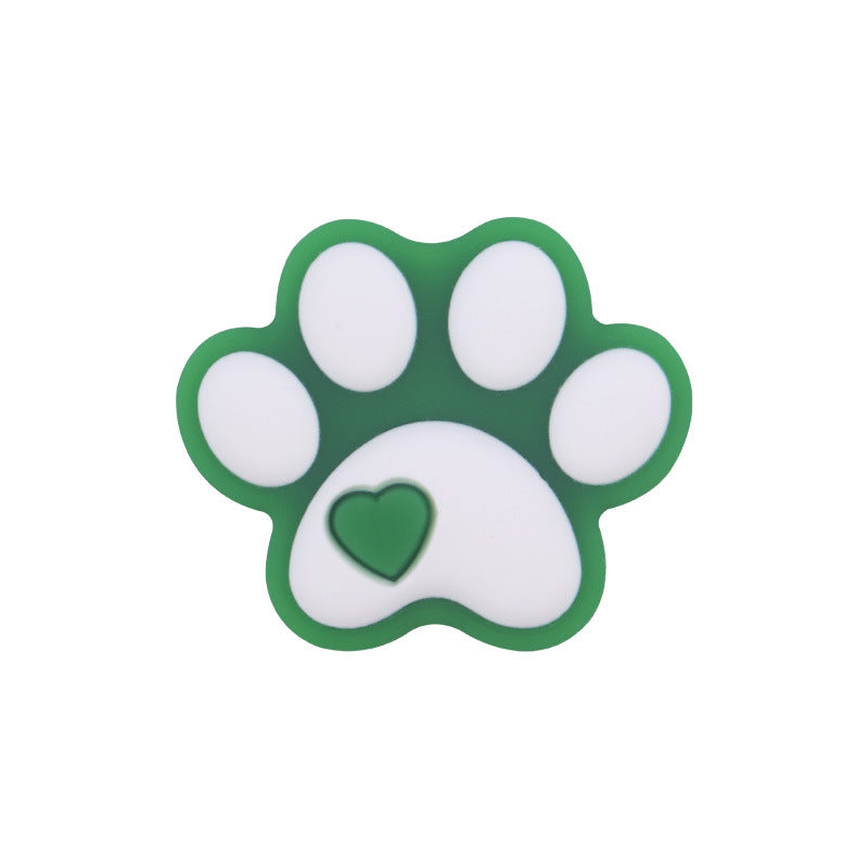 Wholesale of 3PCS Cartoon Dog Paw Silicone Focal Beads